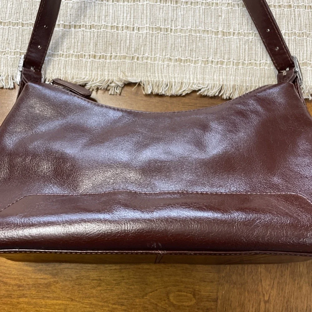 VTG Wilson's Expresso Brown Leather Classic Minimalist Aesthetic ,‎ Silver